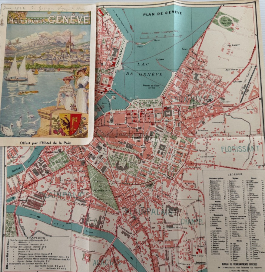 1922 Guide touristique - Huit Jours à Genève - Suisse - Vue 2 - Autres