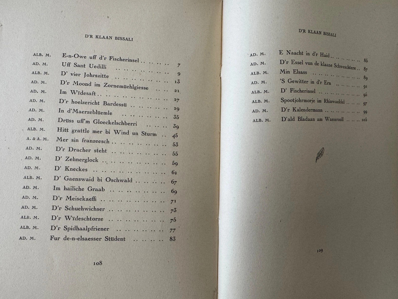 1925 D'R Klaan Bissali – Albert et Adolphe Matthis Exemplaire dédicacé Alsace - Vue 4 - Livres anciens